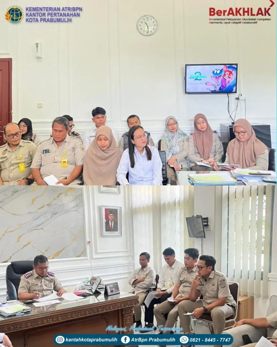 Rapat PTSL 2026 Digelar, Kantor Pertanahan Prabumulih Targetkan Sertifikasi Tanah Lebih Cepat