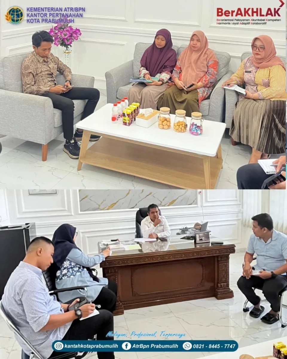 Tingkatkan Tertib Arsip, Kantah Prabumulih Gelar Pembinaan Petugas Kearsipan