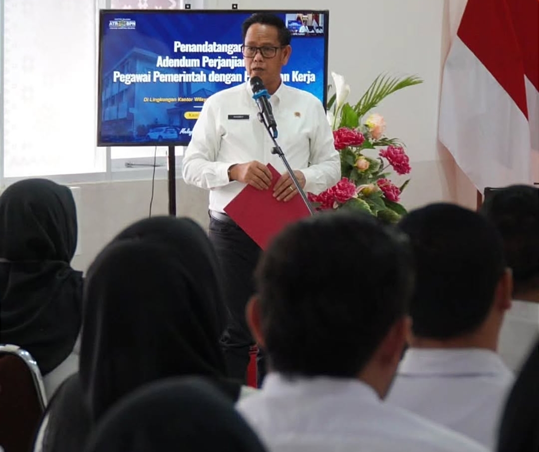 Adendum Perjanjian Kerja PPPK Diteken, BPN Sumsel Dorong Pelayanan Makin Optimal